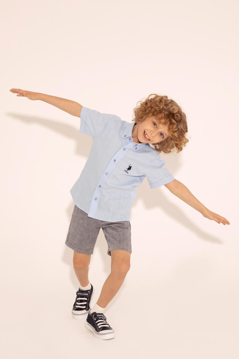 Erkek Çocuk Lacivert Dokuma Şort - 50289495003