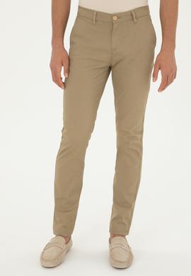 Erkek Açık Haki Kanvas Pantolon - 50286012579