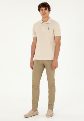 Erkek Açık Haki Kanvas Pantolon - 50286012579