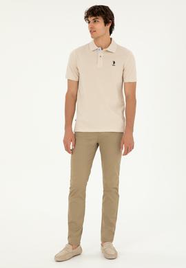 Erkek Açık Haki Kanvas Pantolon - 50286012579