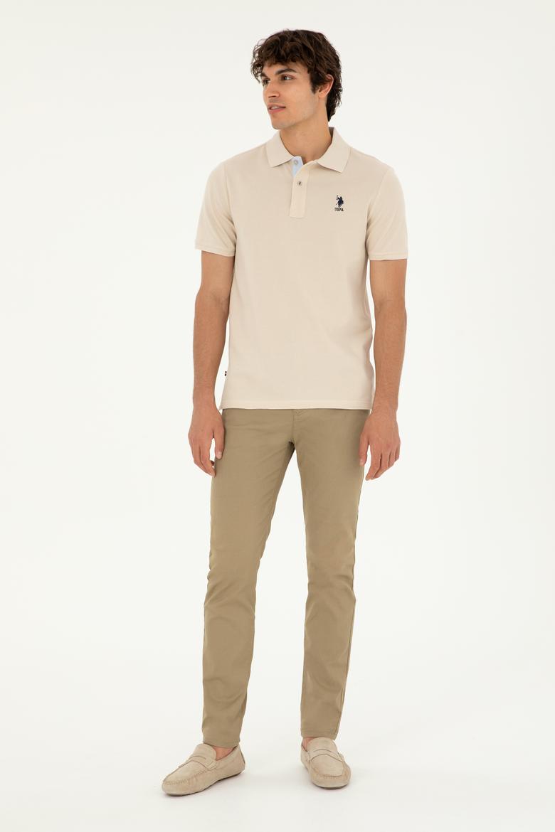 Erkek Açık Haki Kanvas Pantolon