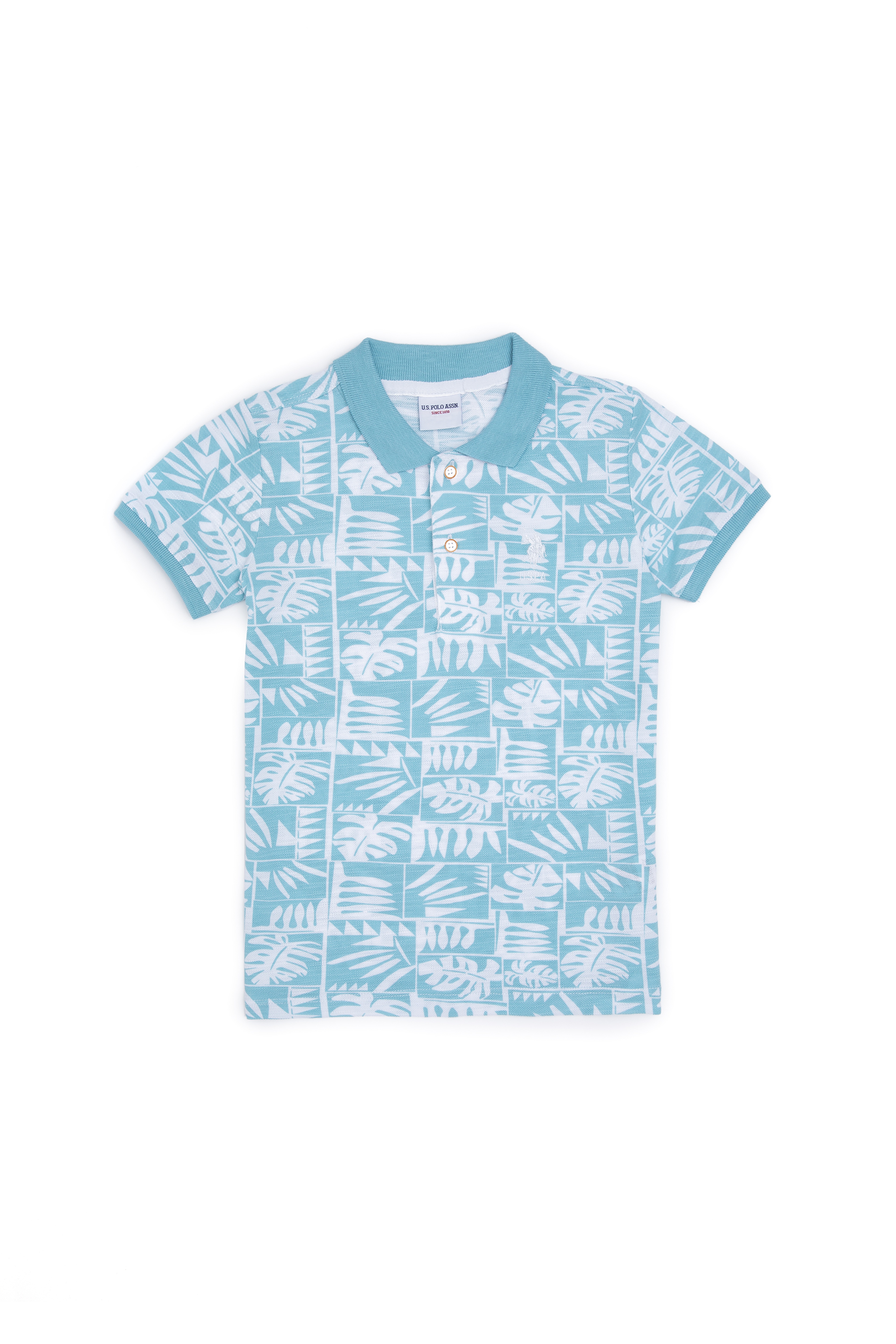 Erkek Çocuk Mint Polo Yaka Tişört - Image 1