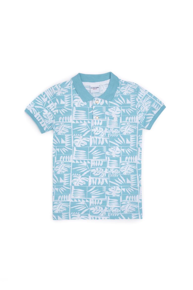 Erkek Çocuk Mint Polo Yaka Tişört