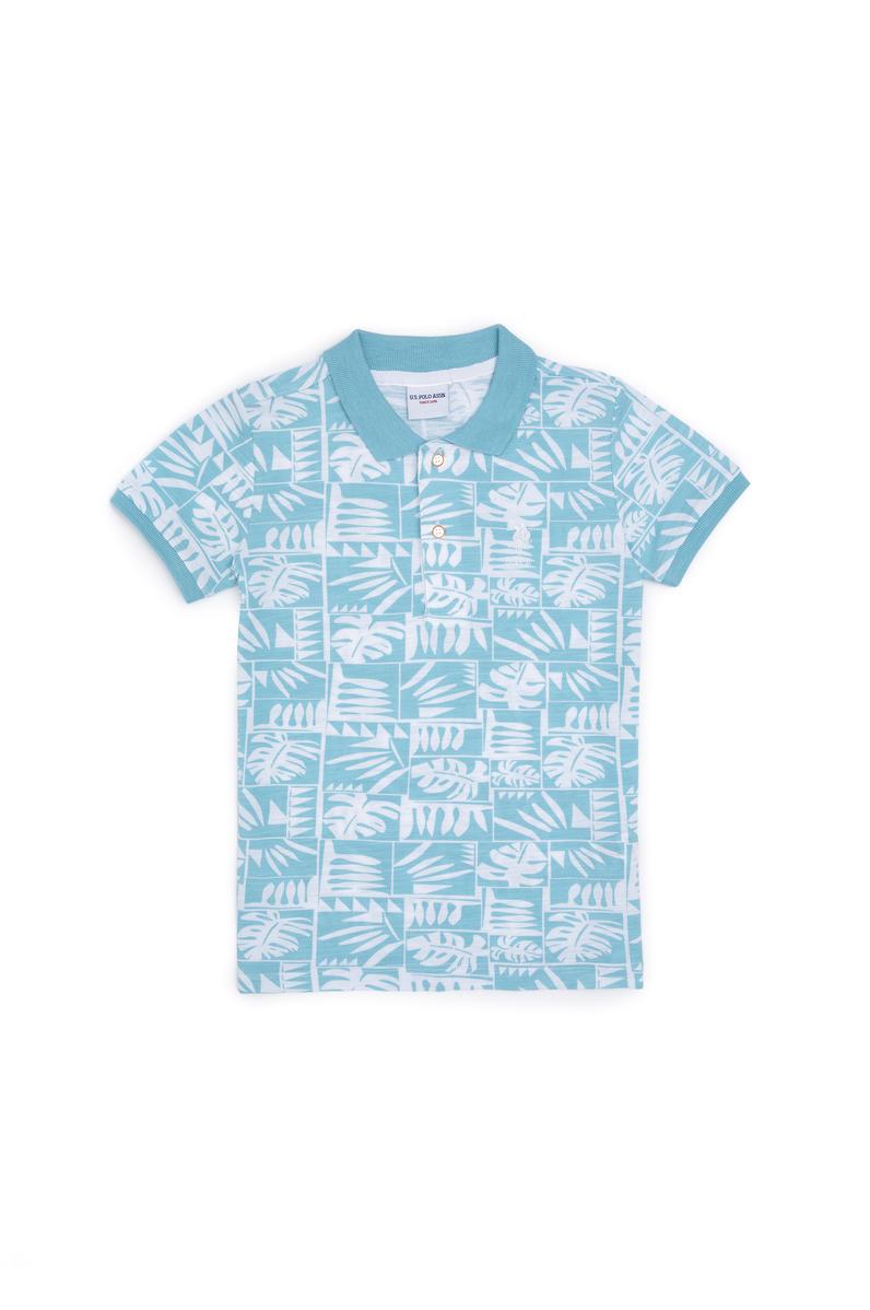 Erkek Çocuk Mint Polo Yaka Tişört