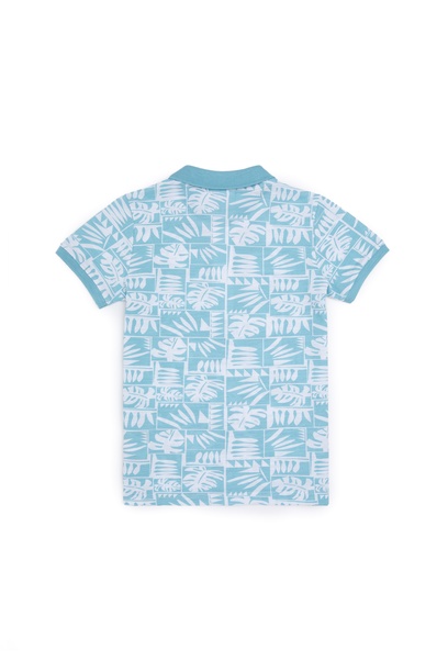 Erkek Çocuk Mint Polo Yaka Tişört
