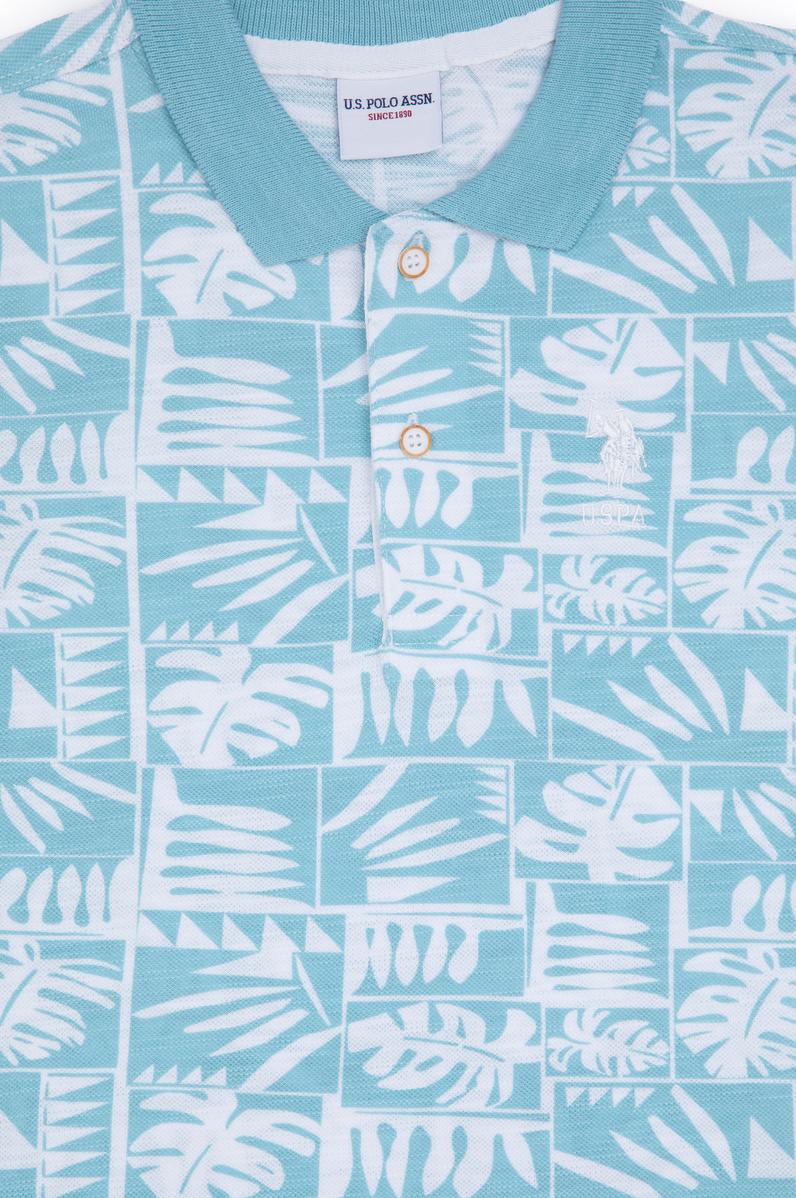 Erkek Çocuk Mint Polo Yaka Tişört