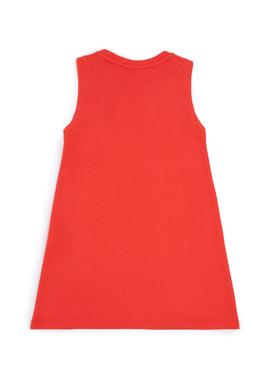 Kız Çocuk Nar Çiçeği Kolsuz Örme Elbise - 50283379029