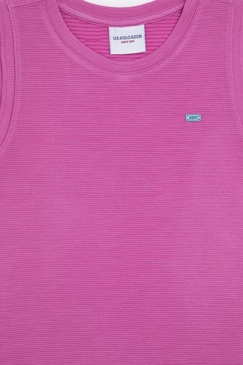 Kız Çocuk Menekşe Kolsuz Örme Elbise - 50283379044