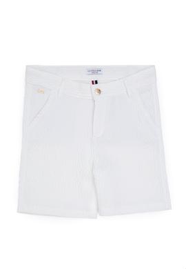 Kız Çocuk Beyaz Dokuma Şort - 50282944010