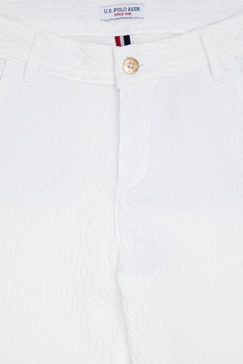 Kız Çocuk Beyaz Dokuma Şort - 50282944010