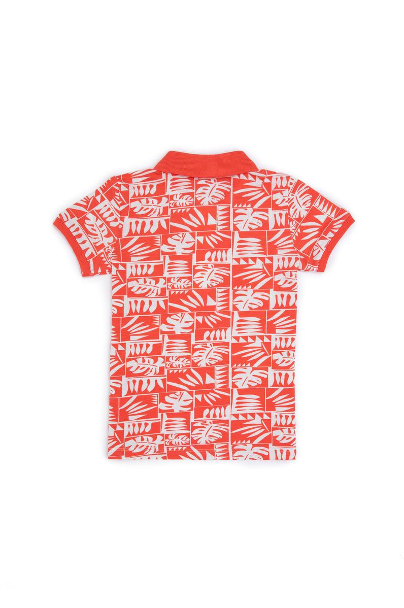 Erkek Çocuk Nar Çiçeği Polo Yaka Tişört