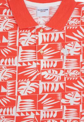 Erkek Çocuk Nar Çiçeği Polo Yaka Tişört - 50281519026