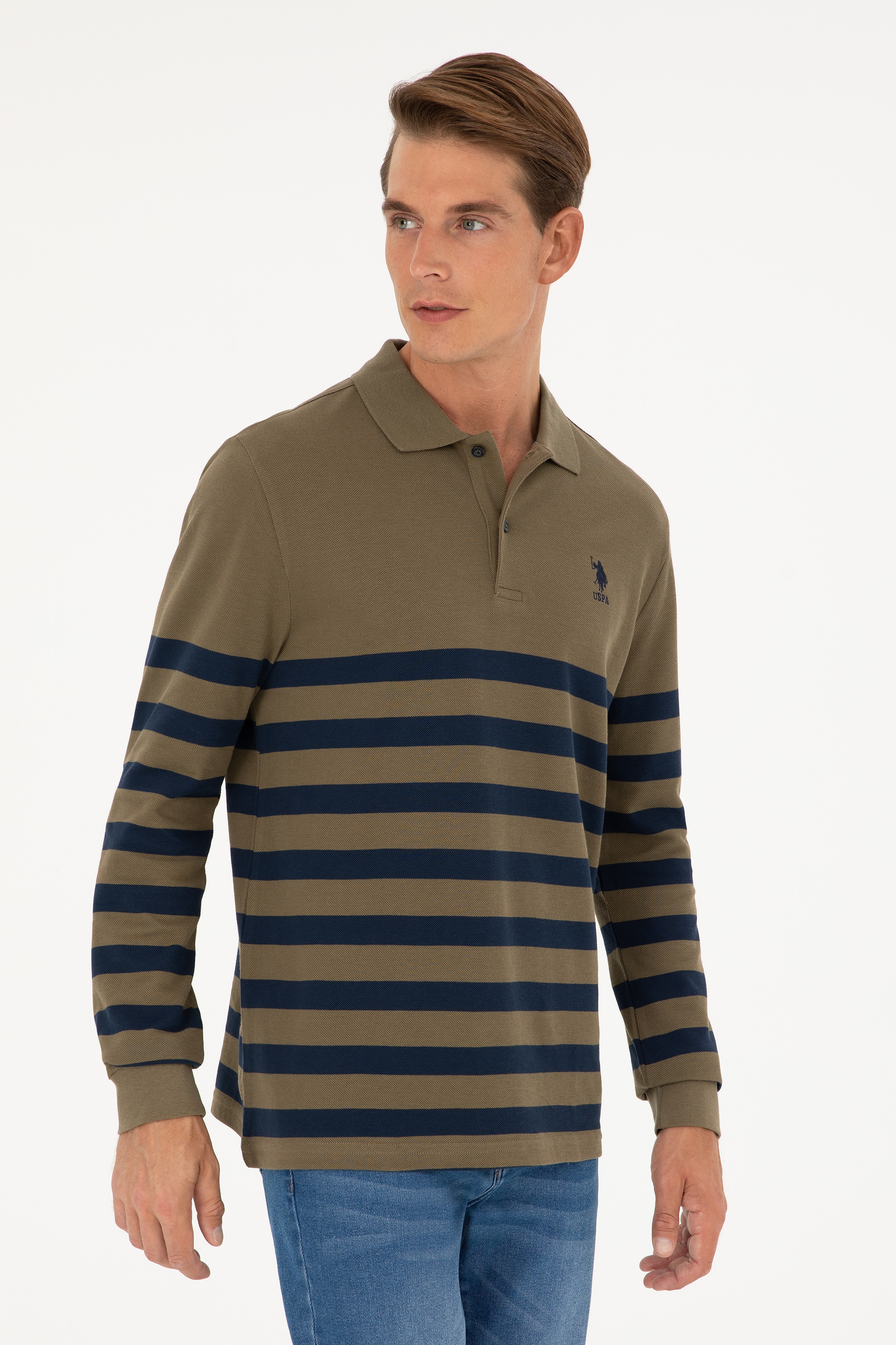 Erkek Haki Sweatshirt - Image 1