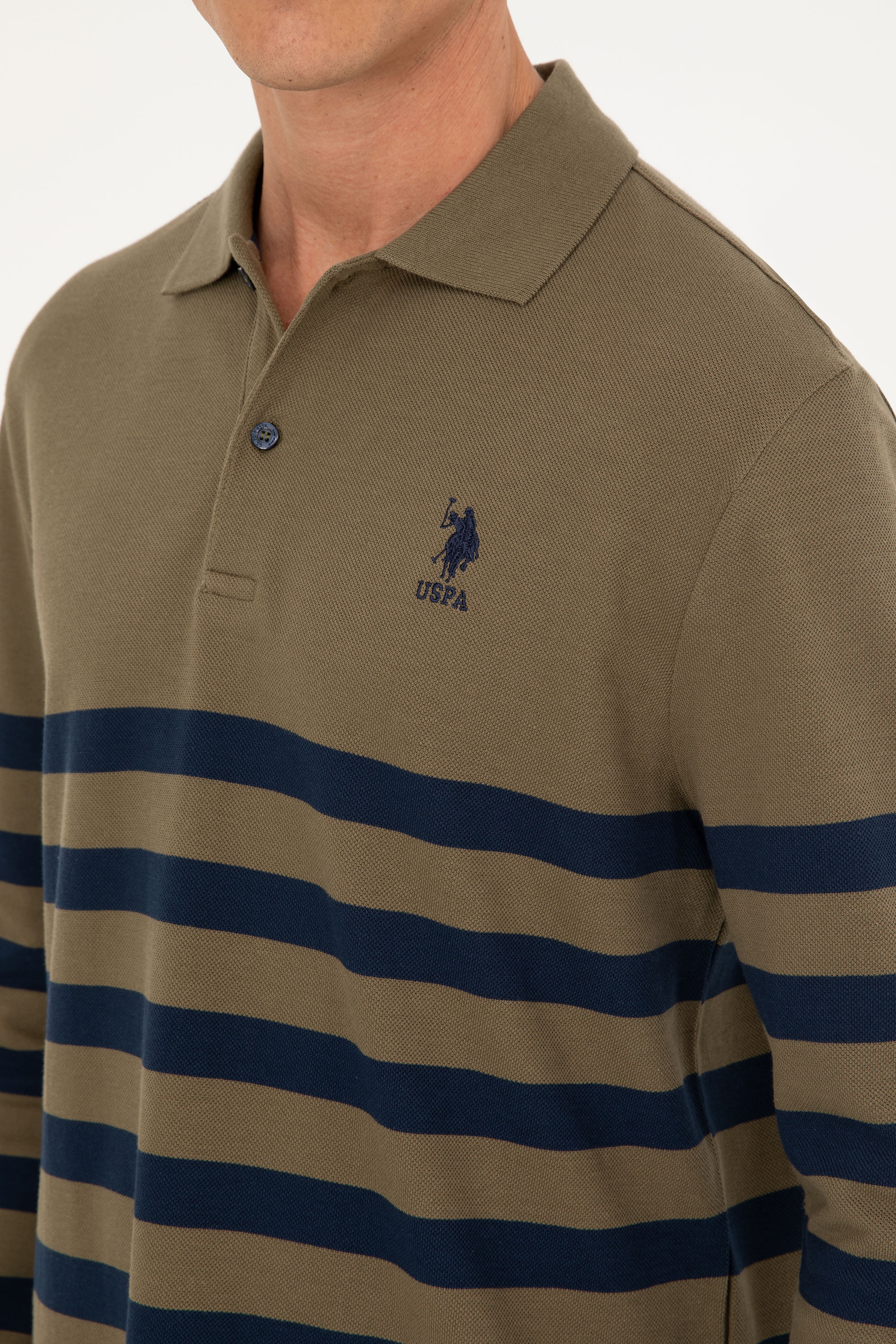 Erkek Haki Sweatshirt - Image 7