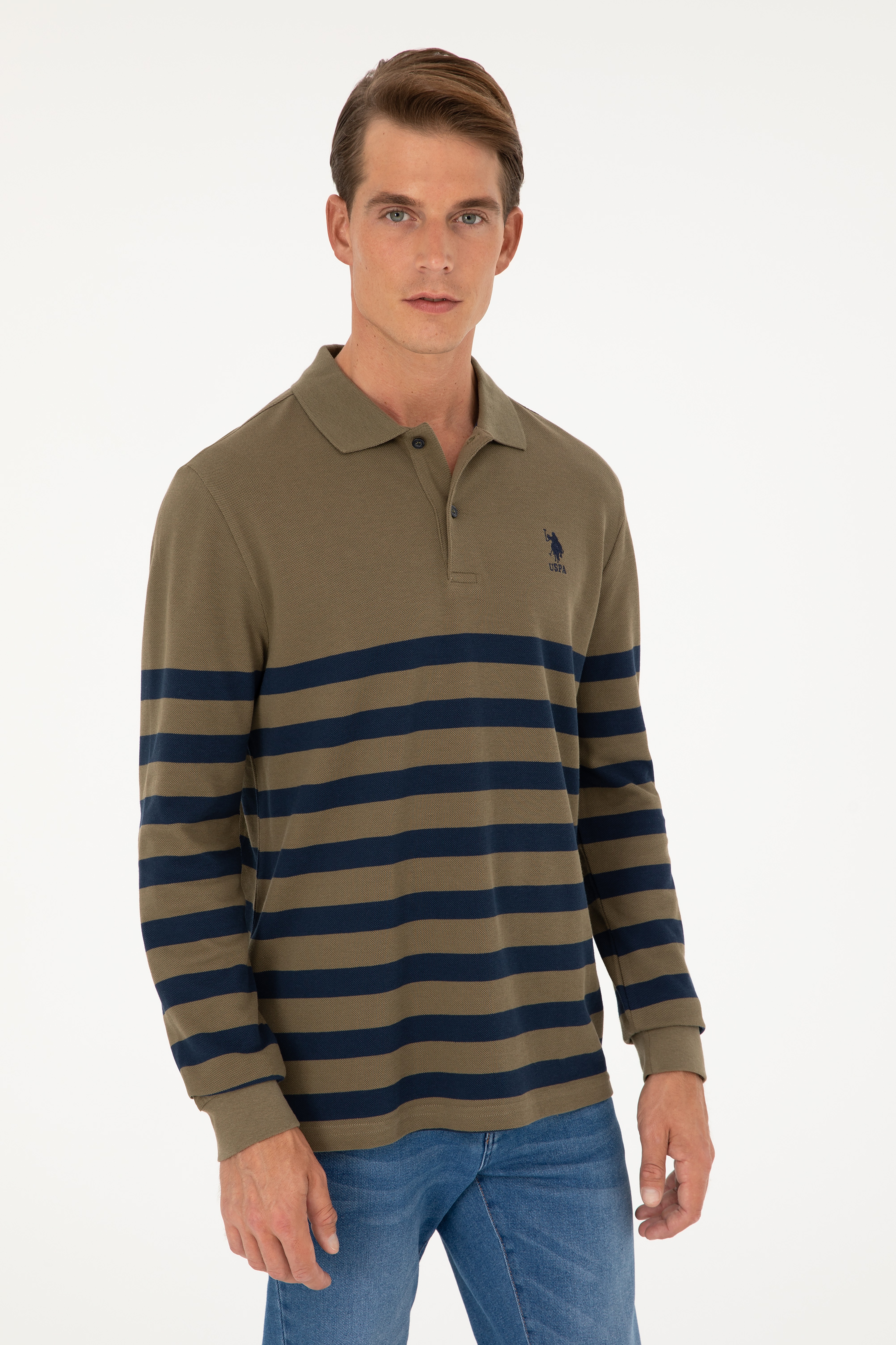 Erkek Haki Sweatshirt - Image 3