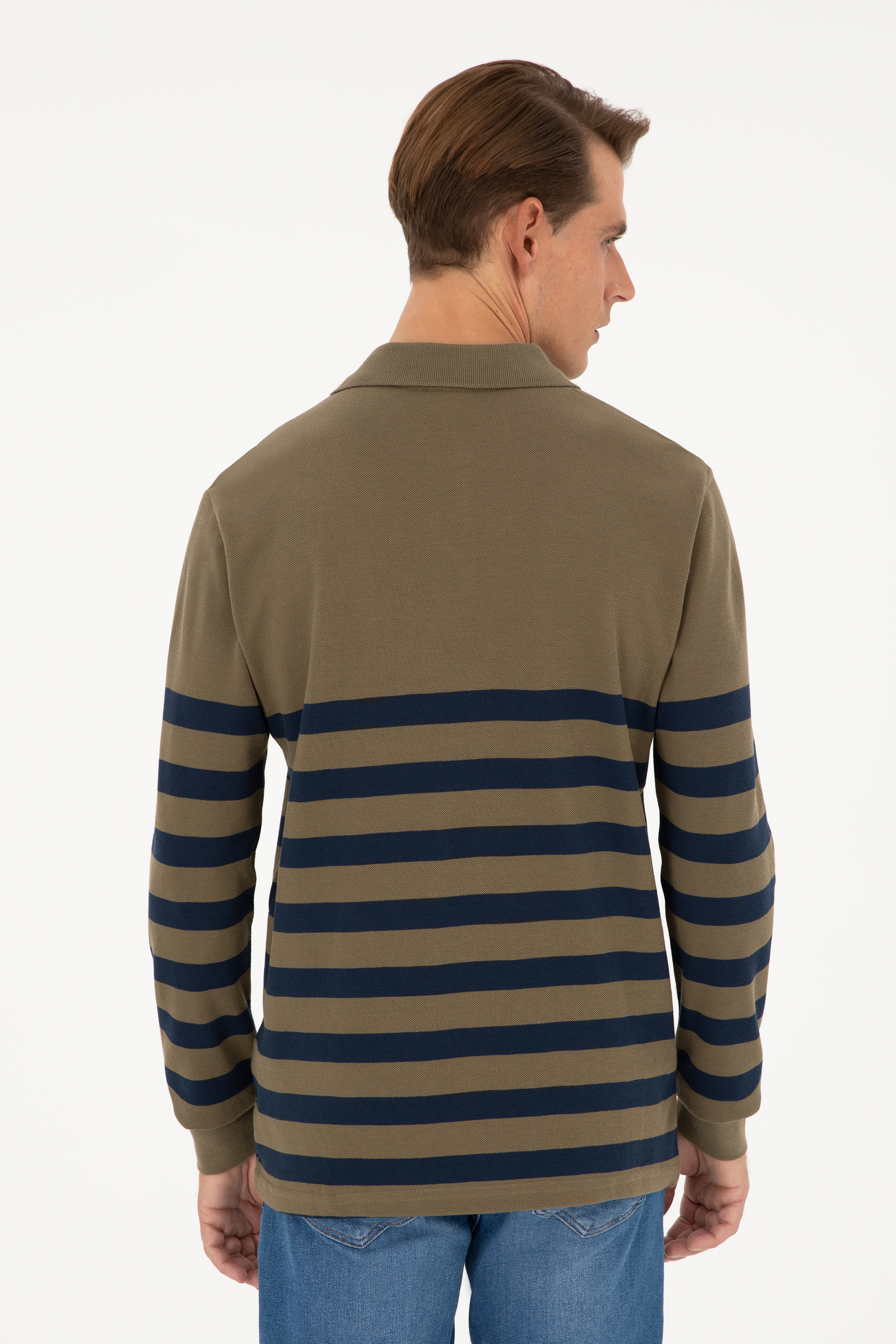 Erkek Haki Sweatshirt - Image 5