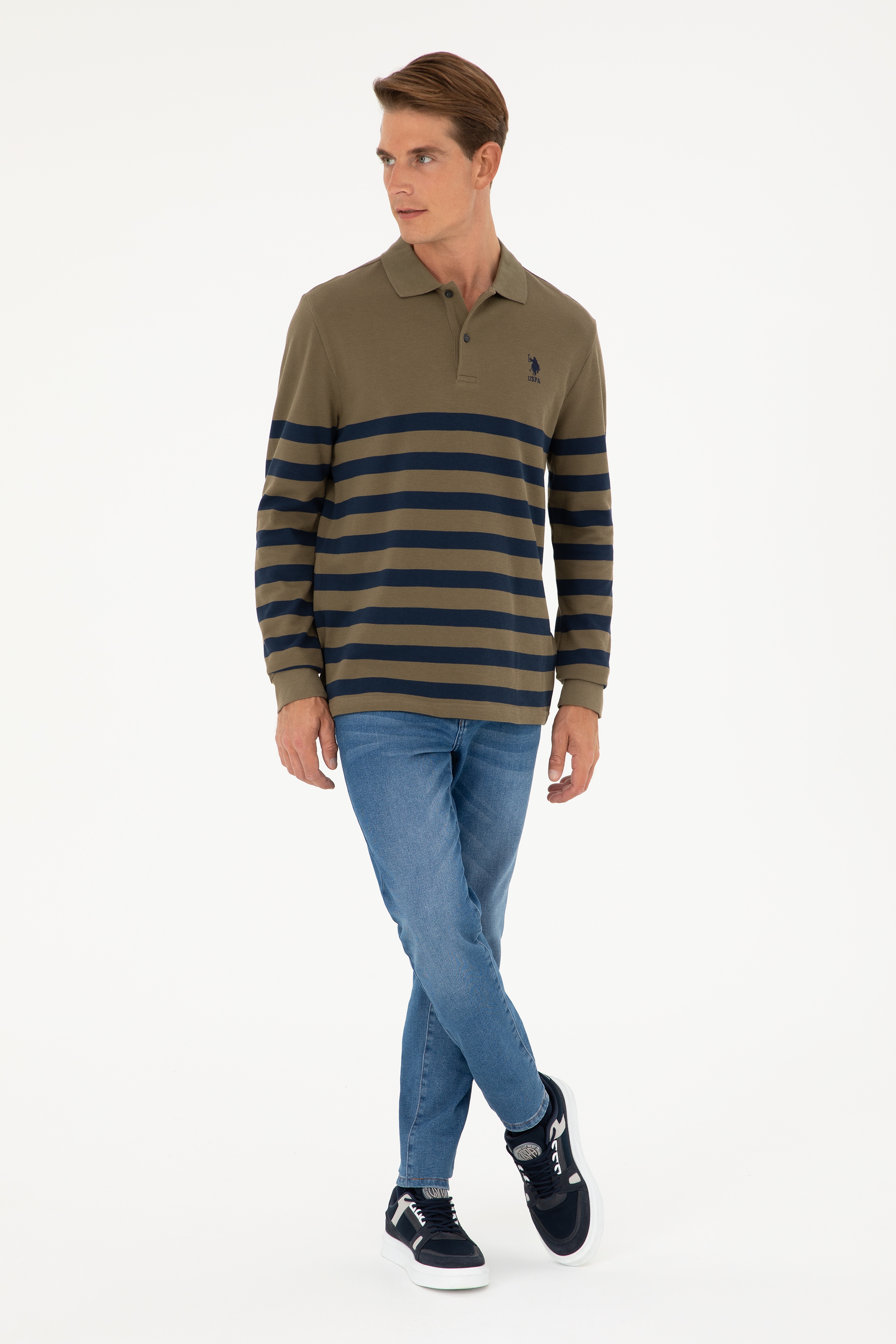Erkek Haki Sweatshirt - Image 4