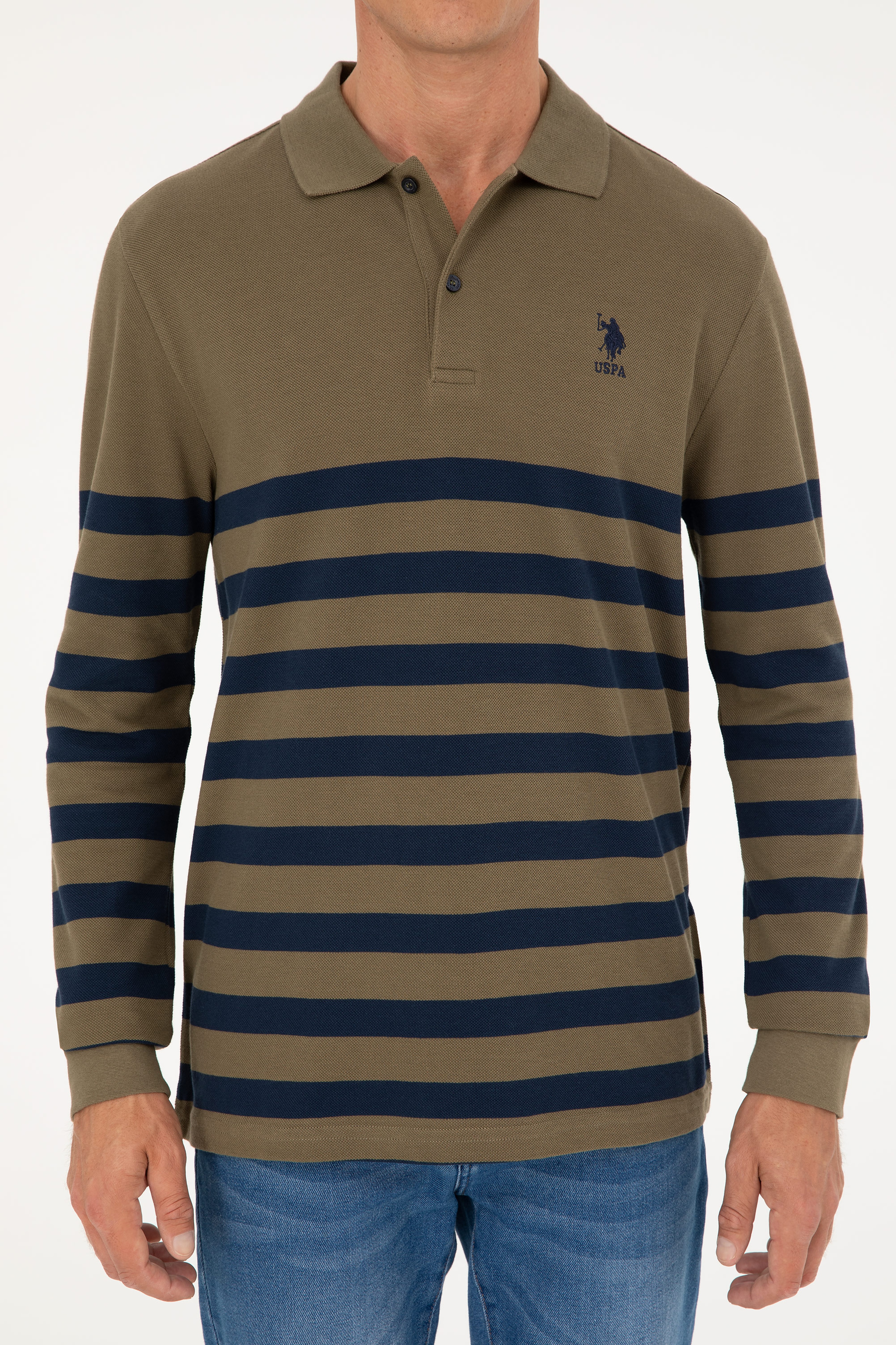 Erkek Haki Sweatshirt - Image 6