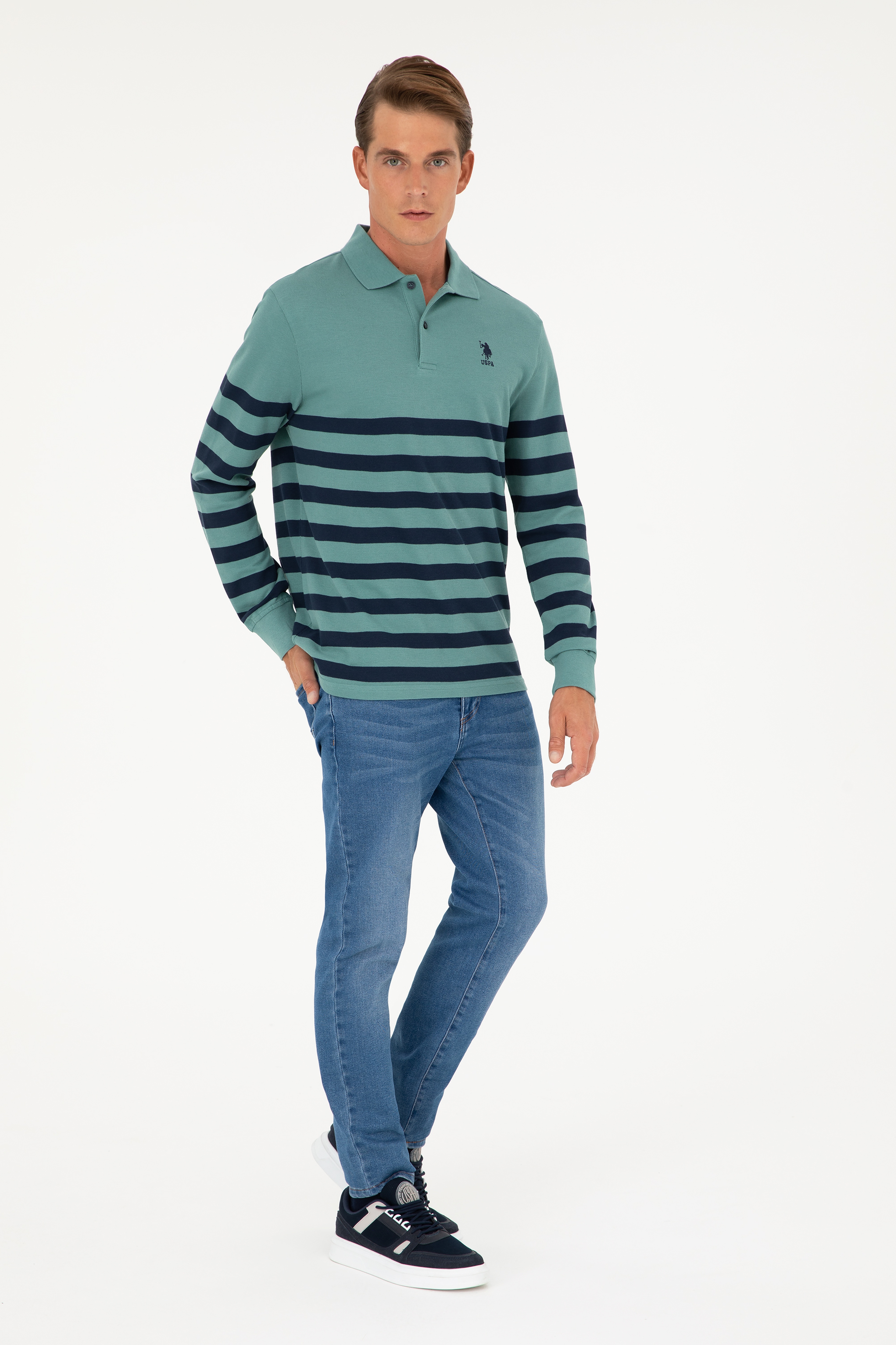 Erkek Mint Sweatshirt - Image 4