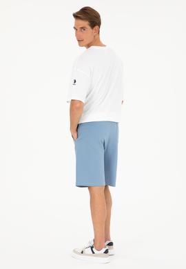 Erkek İndigo Örme Şort - 50289285046