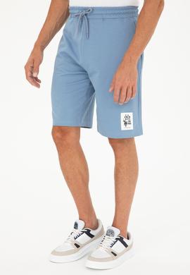 Erkek İndigo Örme Şort - 50289285046