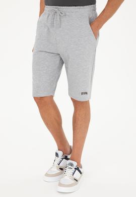 Erkek Gri Melanj Örme Şort - 50289287013