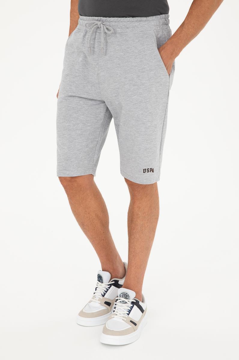 Erkek Gri Melanj Örme Şort