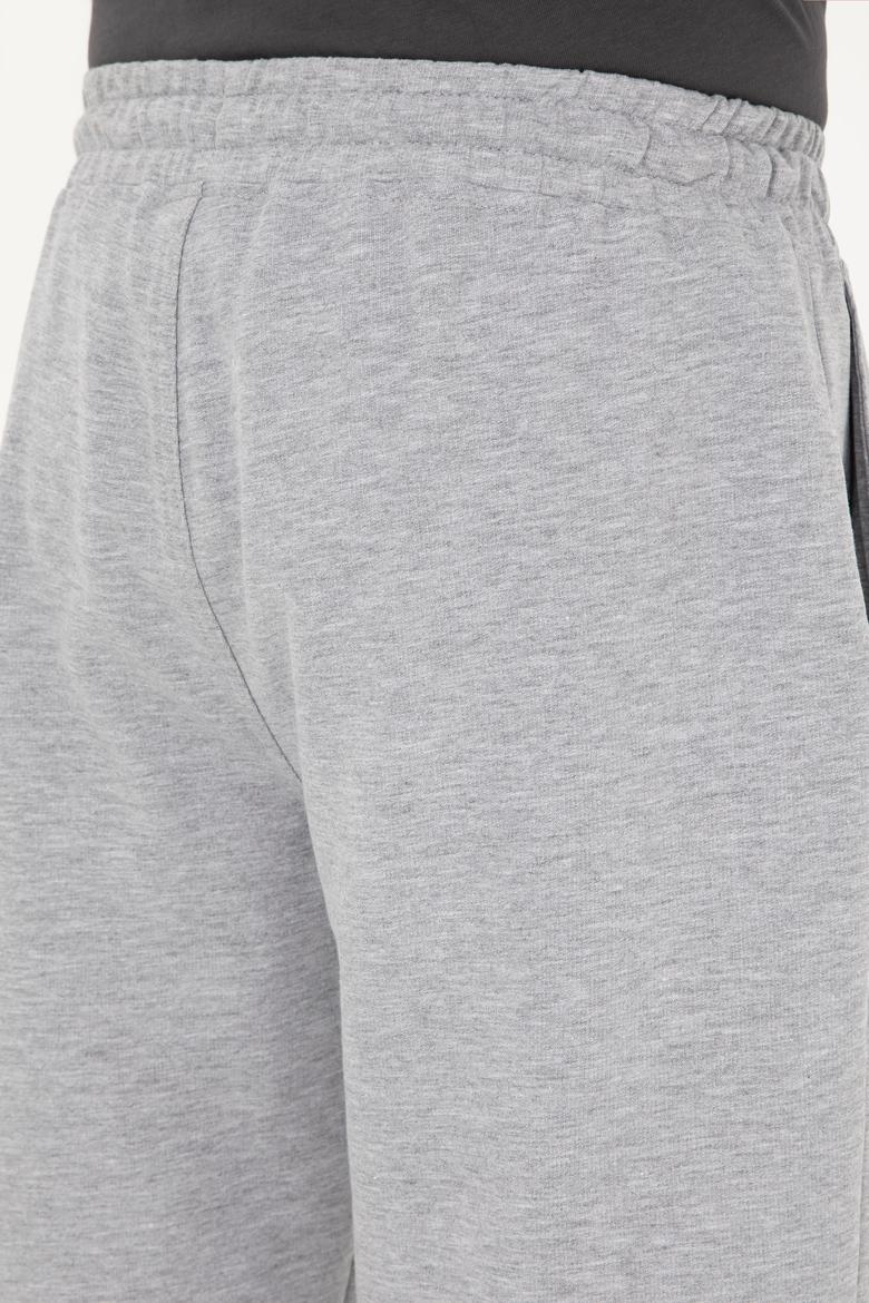 Erkek Gri Melanj Örme Şort - 50289287013