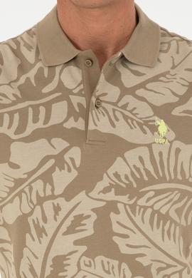 Erkek Regular Fit Polo Yaka Haki Tişört - 50288319027