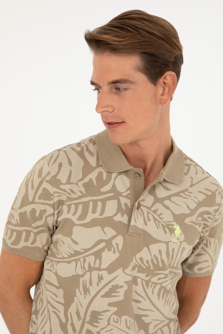 Erkek Regular Fit Polo Yaka Haki Tişört - 50288319027