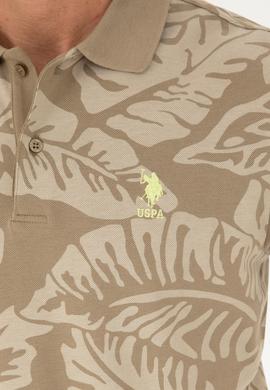 Erkek Regular Fit Polo Yaka Haki Tişört - 50288319027