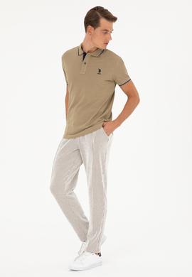 Erkek Haki Basic Tişört - 50284631126