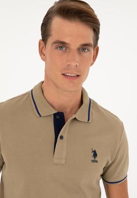 Erkek Haki Basic Tişört - 50284631126