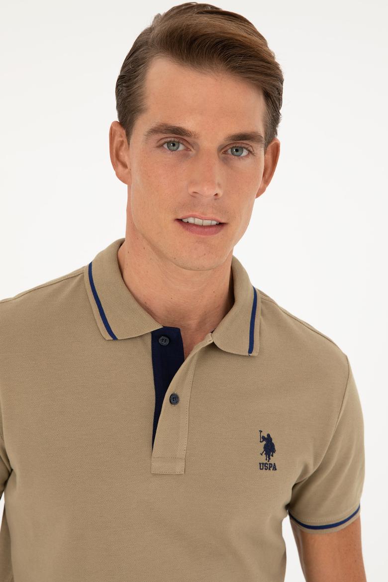 Erkek Haki Basic Tişört - 50284631126