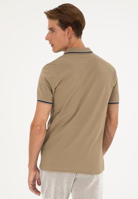 Erkek Haki Basic Tişört - 50284631126