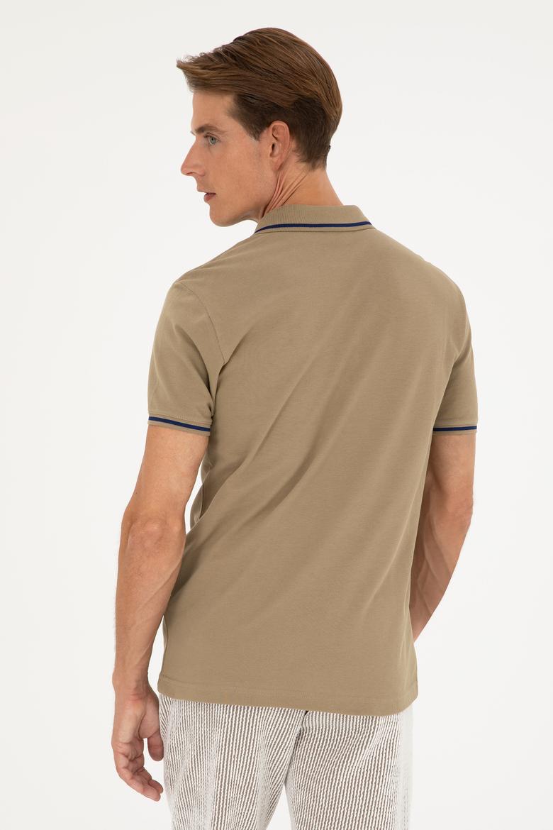 Erkek Haki Basic Tişört - 50284631126