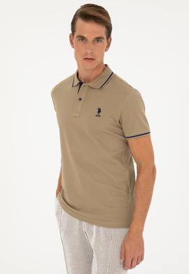 Erkek Haki Basic Tişört - 50284631126