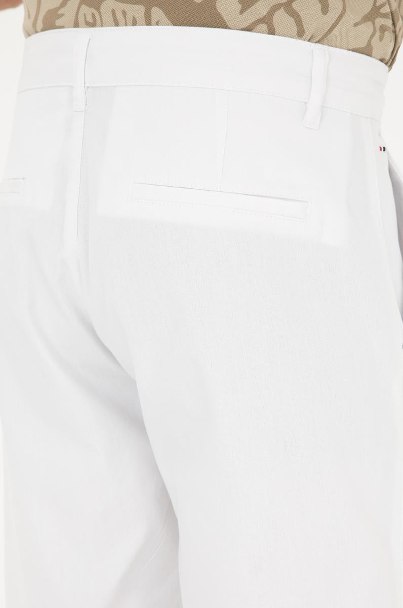 Erkek Beyaz Dokuma Şort