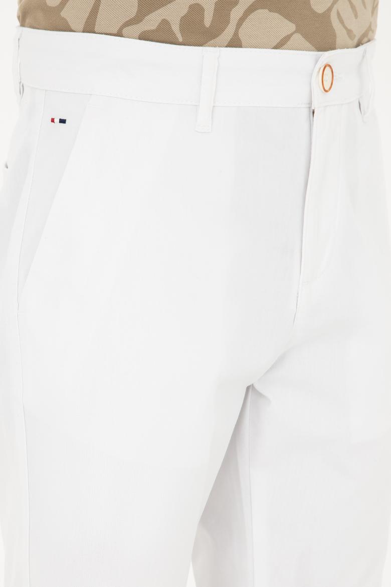 Erkek Beyaz Dokuma Şort - 50289423014