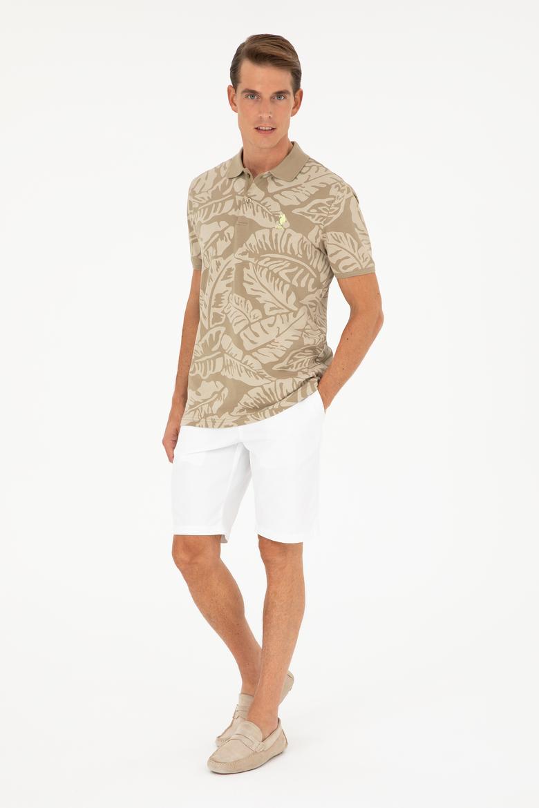 Erkek Beyaz Dokuma Şort