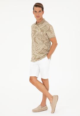 Erkek Beyaz Dokuma Şort - 50289423014