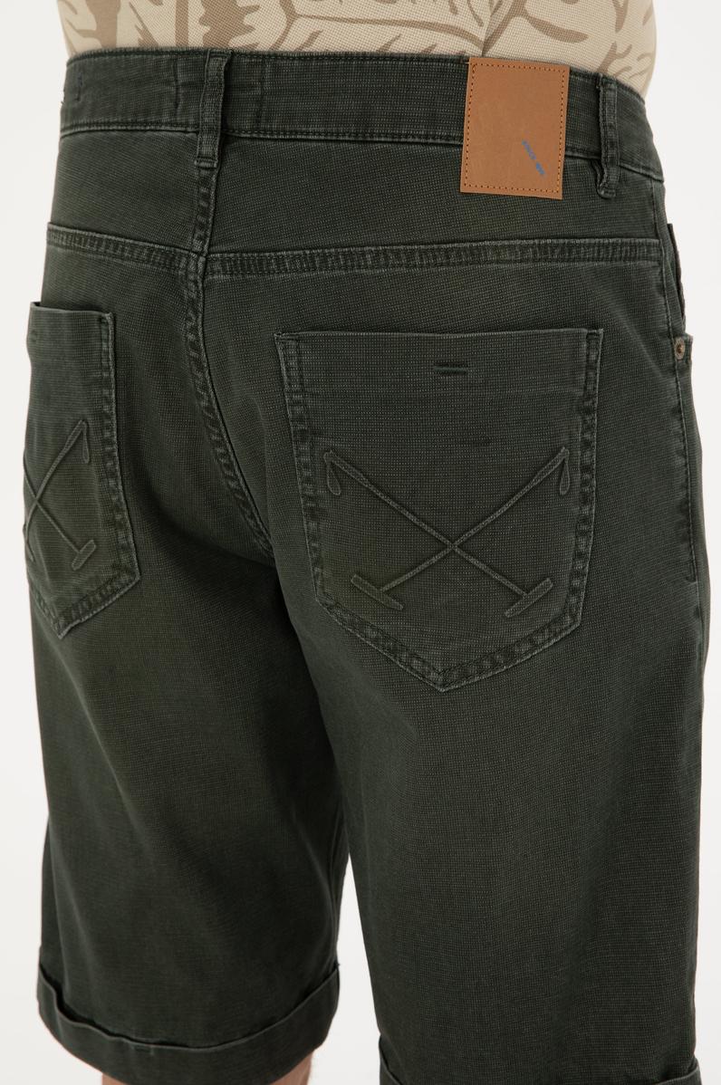 Erkek Haki Jean Şort
