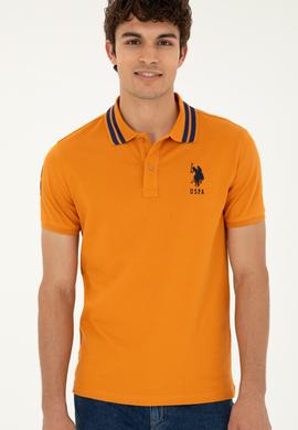 Erkek Slim Fit Polo Yaka Kiremit Basic Tişört - 50279569069