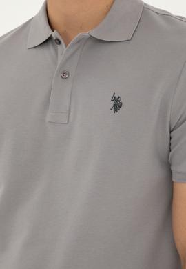 Erkek Koyu Gri Basic Tişört - 50279573040