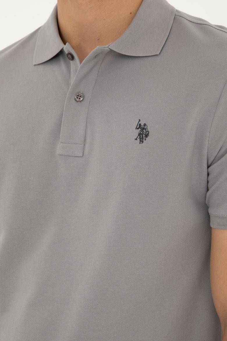 Erkek Koyu Gri Basic Tişört - 50279573040