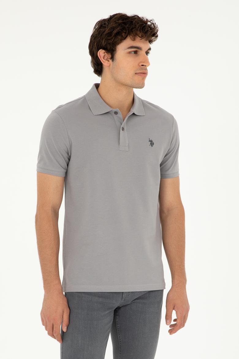 Erkek Koyu Gri Basic Tişört