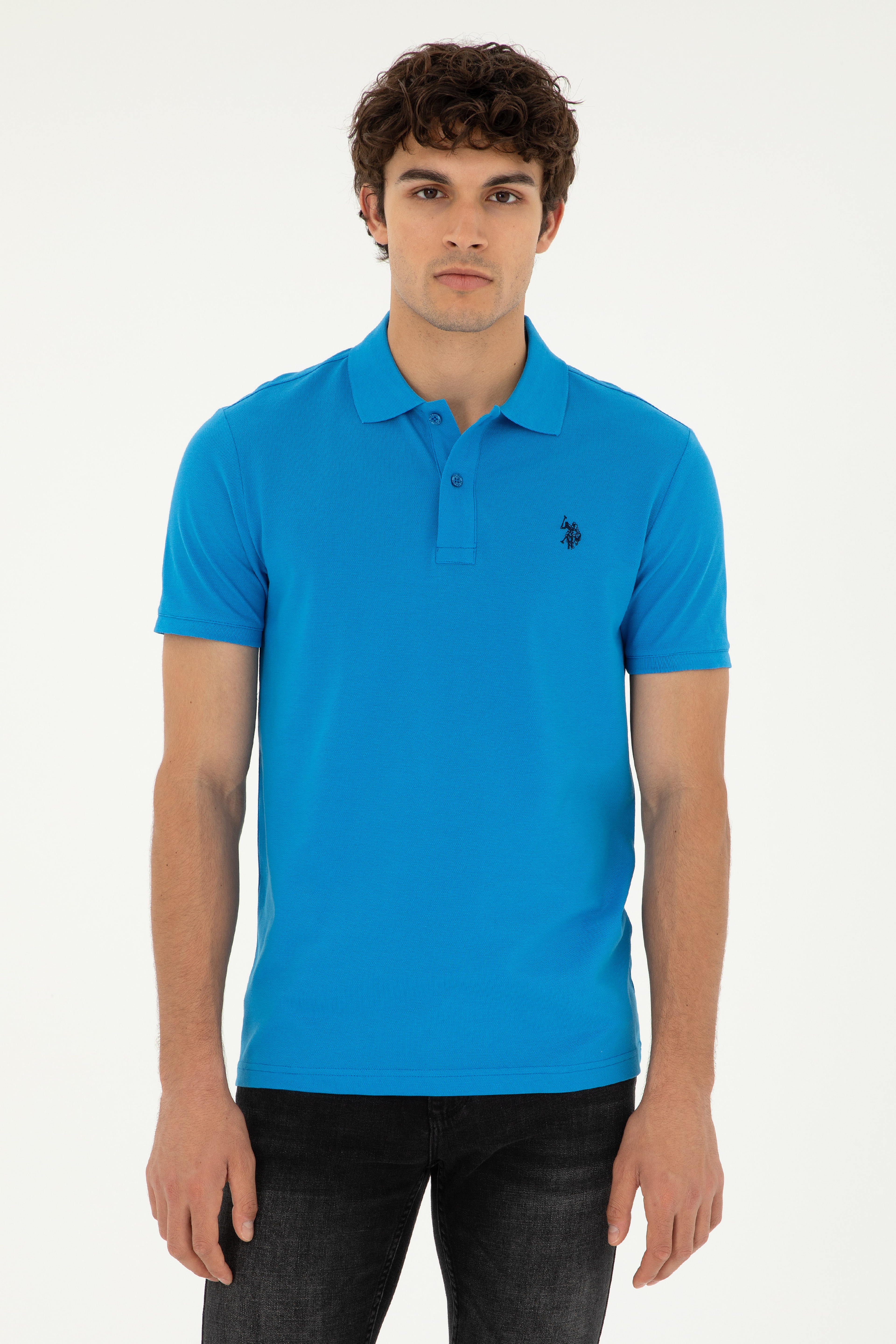 Erkek Saks Basic Tişört - Image 1