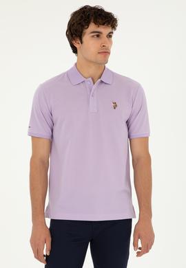 Erkek Lila Basic Tişört - 50279609051