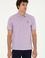 Erkek Lila Basic Tişört