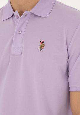 Erkek Lila Basic Tişört - 50279609051